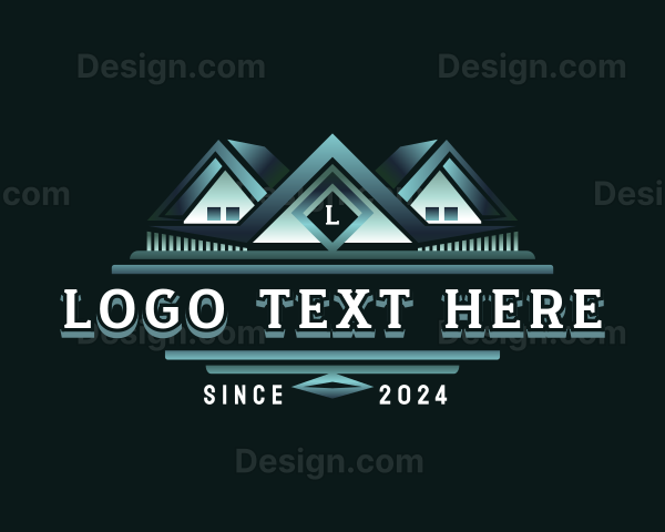 House Roofing Contractor Logo