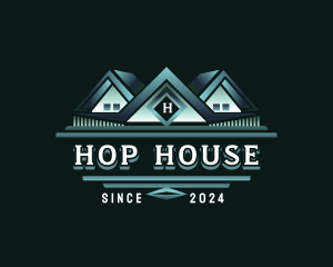 House Roofing Contractor logo design