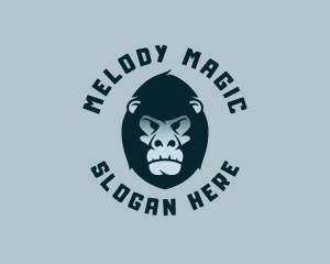 Primate Gorilla Head Logo