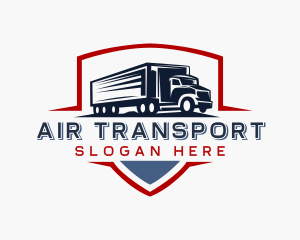 Delivery  Logistics Truck logo design