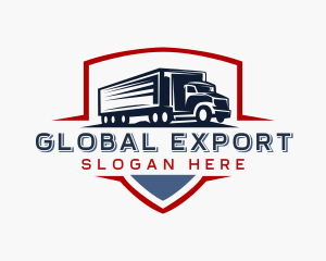 Delivery  Logistics Truck logo design