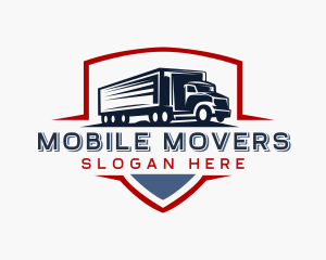 Delivery  Logistics Truck logo design