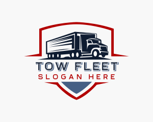 Delivery  Logistics Truck logo design