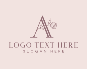 Fashion Floral Letter A logo