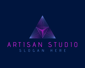 Pyramid Creative Triangle logo design