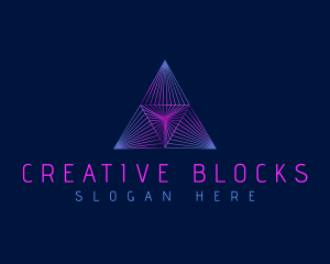 Pyramid Creative Triangle logo design