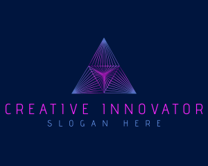 Pyramid Creative Triangle logo design