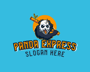 Gaming Bamboo Panda logo design