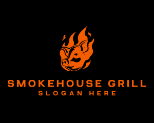 Flame Pig Barbecue logo