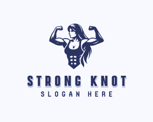 Strong Woman Gym logo design