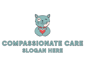 Cat Pet Care Vet logo design