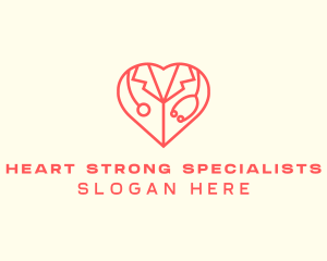 Cardiologist Heart Doctor logo design