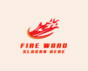 Fire Shoe Race logo design