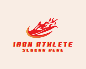 Fire Shoe Race logo design