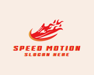 Fire Shoe Race logo design