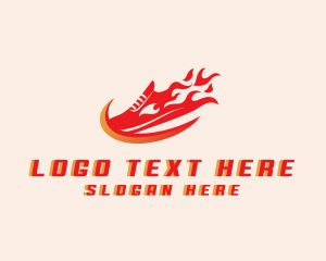 Fire - Fire Shoe Race logo design