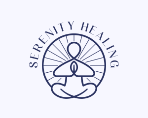 Reiki Meditation Yoga logo design