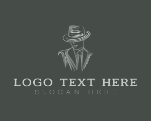 Mysterious Man Suit Tie logo