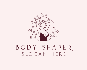 Floral Sexy Lingerie logo design