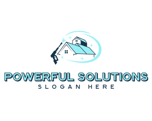 Pressure Washer Home Cleaner logo design