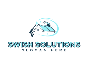 Pressure Washer Home Cleaner logo design