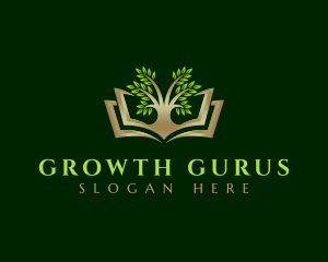 Tree Book Plant logo design