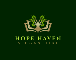 Tree Book Plant logo