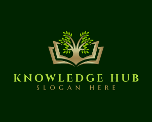 Tree Book Plant logo design