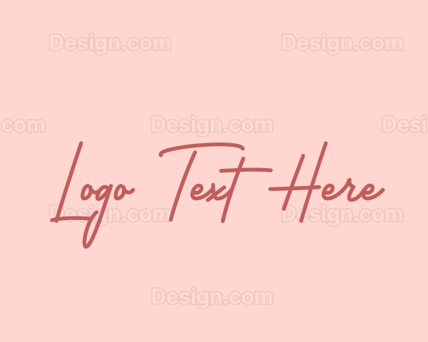 Feminine Cursive Business Logo