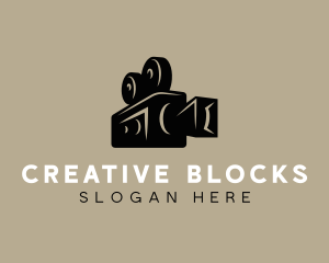 Vintage Media Camera logo design