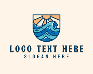 Ocean Surfing Waves logo