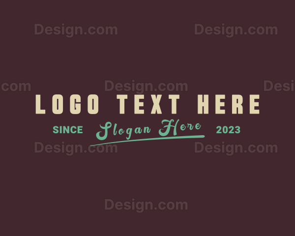 Retro Hipster Boutique Logo