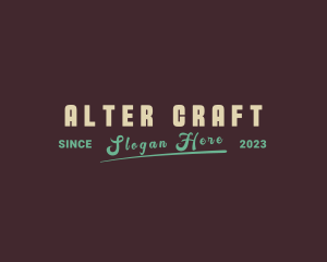 Retro Hipster Boutique logo design