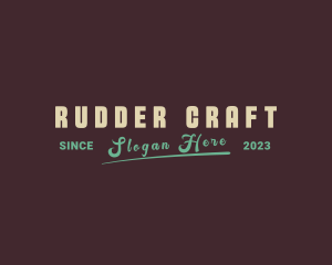 Retro Hipster Boutique logo design