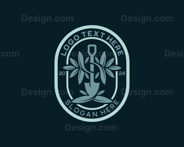 Landscaper Garden Shovel Logo