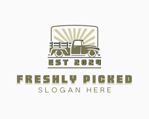 Pick Up Truck Vehicle logo design