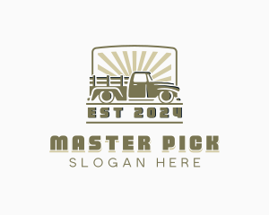 Pick Up Truck Vehicle logo design