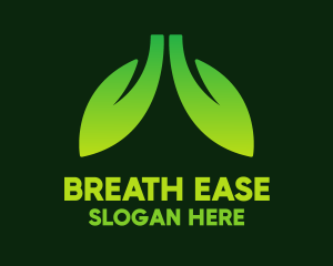 Green Gradient Eco Lungs logo