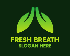 Green Gradient Eco Lungs logo