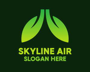 Green Gradient Eco Lungs logo