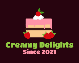 Strawberry Cherry Layered Cake logo