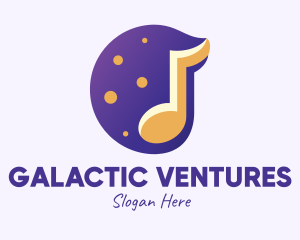 Music Space Galaxy logo design