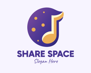 Music Space Galaxy logo design