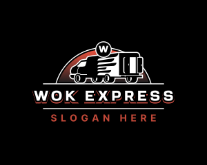 Delivery Truck Express logo design