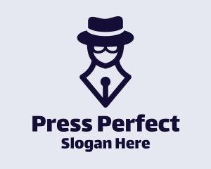 Detective Spy Pen logo design