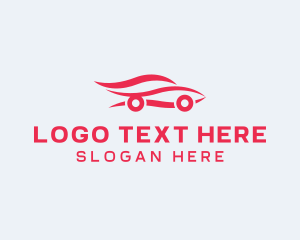 Red Car Silhouette logo