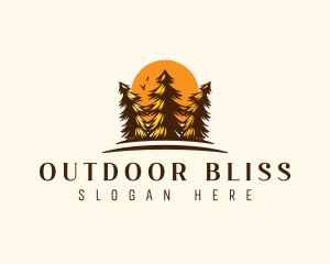 Pine Tree Forest logo design