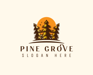 Pine Tree Forest logo design