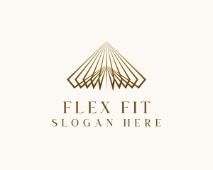 Luxe Pyramid Triangle logo design