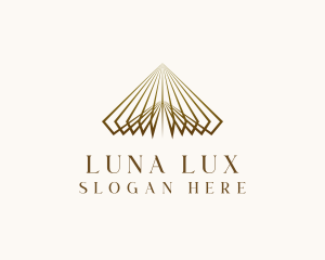 Luxe Pyramid Triangle logo design